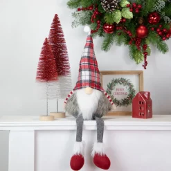 Glittered Sisal Christmas Tree - 15.5" - Red and White