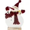 Glossy Snowman in Red Scarf and Mittens Christmas Decoration - 12"