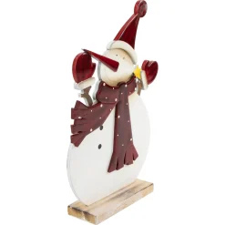 Glossy Snowman in Red Scarf and Mittens Christmas Decoration - 12