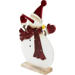 Glossy Snowman in Red Scarf and Mittens Christmas Decoration - 12