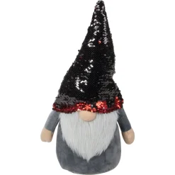 Gnome with Flip Sequin Hat Christmas Figure - 18