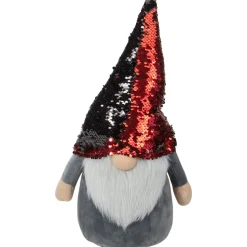 Gnome with Flip Sequin Hat Christmas Figure - 18