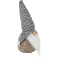 Gnome with Knitted Pom Pom Hat Christmas Figure - 9