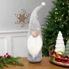 Gnome with Knitted Star Pattern Hat Christmas Figure - 17"