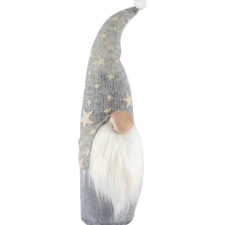 Gnome with Knitted Star Pattern Hat Christmas Figure - 17