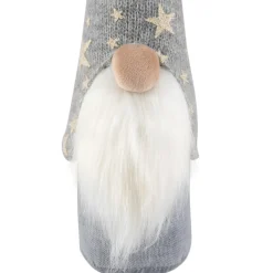 Gnome with Knitted Star Pattern Hat Christmas Figure - 17