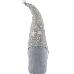 Gnome with Knitted Star Pattern Hat Christmas Figure - 17