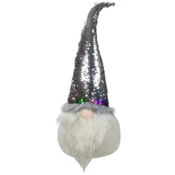 Gnome with Rainbow Flip Sequin Hat Christmas Decoration - 24