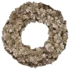 Gold Glitter Pine Cone Artificial Christmas Wreath, 12-Inch