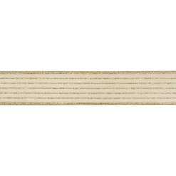 Gold Glitter Striped Christmas Wired Craft Ribbon 2.5" x 10 Yards