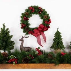 Green Colorado Spruce Artificial Christmas Wreath - 16