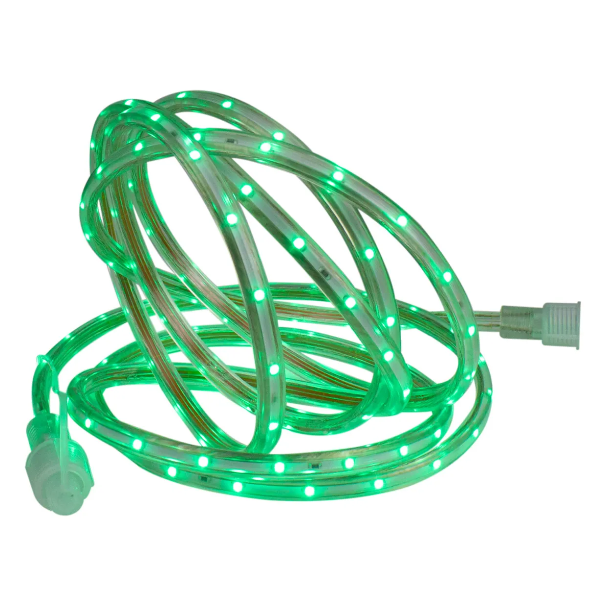 Green LED Outdoor Christmas Linear Tape Lighting - 30 ft Clear Tube