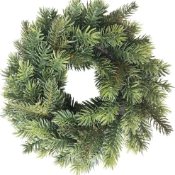 Green Pine Artificial Christmas Wreath, 11.75-Inch, Unlit