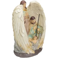 Holy Family and Angel Christmas Nativity Decoration - 11.25”