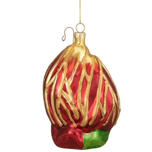 Holy Family Glass Nativity Christmas Ornament - 6"