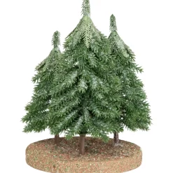 Icy Downswept Pine Trio of Trees Christmas Decoration - 8