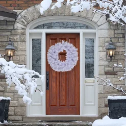 Icy White Iridescent Spruce Artificial Christmas Wreath - 36" - Unlit