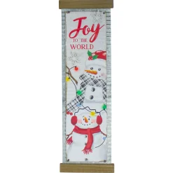 26-Inch Joy to the World Galvanized Christmas Wall Decor