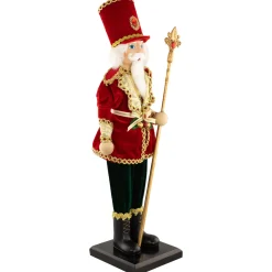 Jeweled Nutcracker with Scepter Christmas Figure - 22