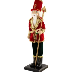 Jeweled Nutcracker with Scepter Christmas Figure - 22