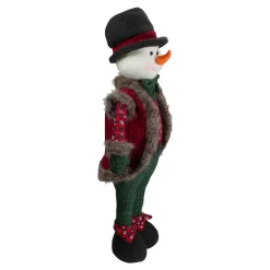 Jolly Plush Boy Snowman Christmas Figure - 25