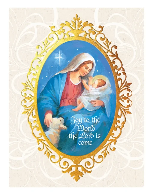 Joy to the World Religious Holiday Wal Decor Art Print