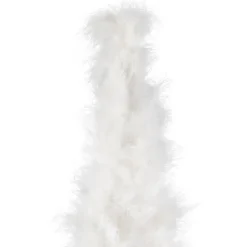 Layered Wispy Feather Cone Tree Christmas Decoration - 16