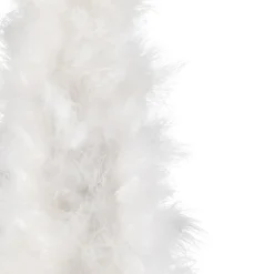 Layered Wispy Feather Cone Tree Christmas Decoration - 16