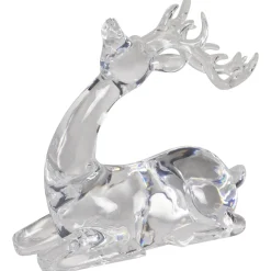 Laying Acrylic Deer Christmas Decoration - 6.25"