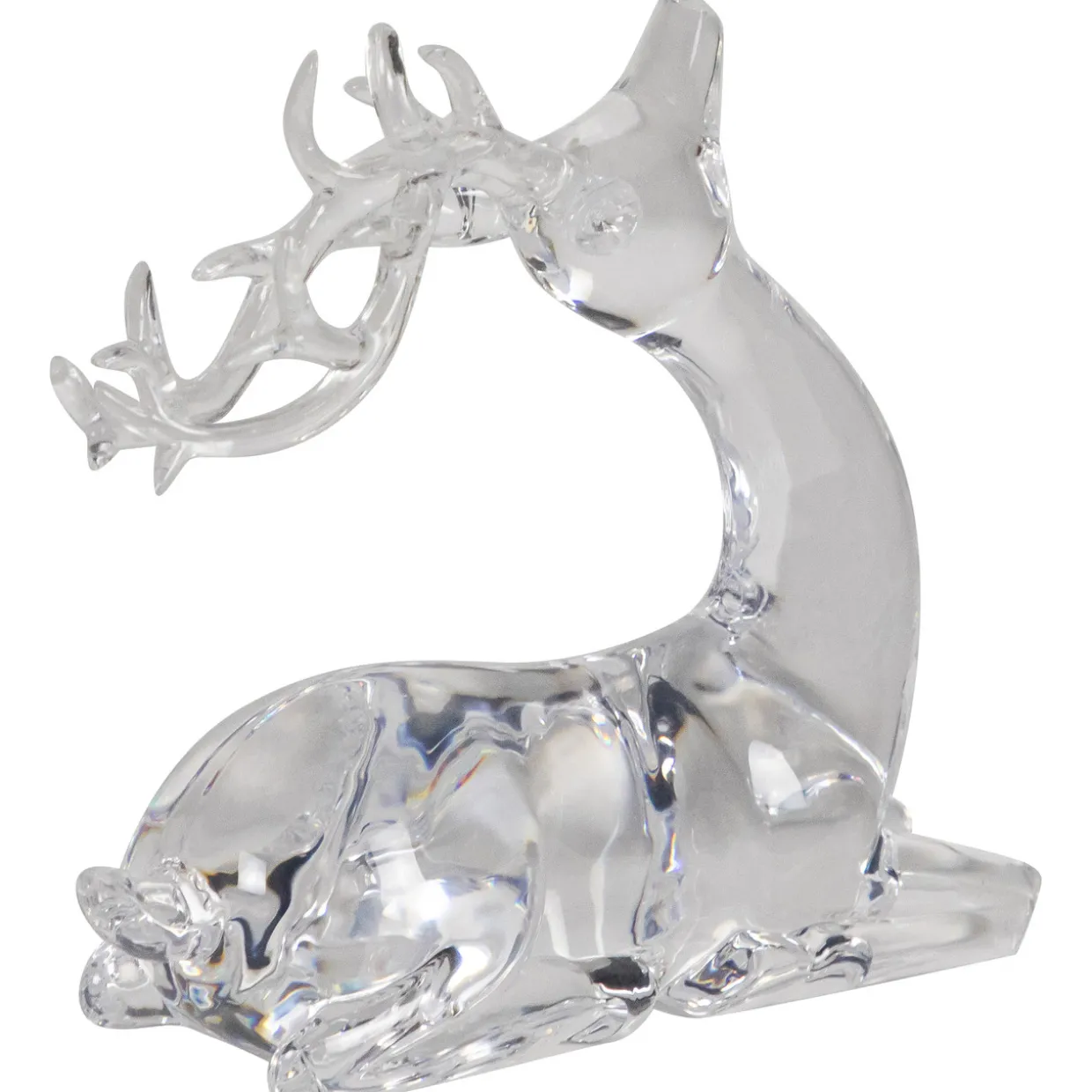 Laying Acrylic Deer Christmas Decoration - 6.25"