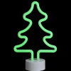 LED Christmas Tree Neon Style Table Light - 11" - Green