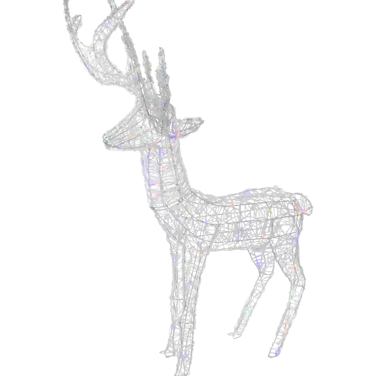 LED Color Changing Commercial Grade Acrylic Reindeer Outdoor Christmas Decoration - 46.5"