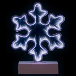 LED 3D Snowflake Christmas Infinity Mirror - 7.75