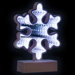 LED 3D Snowflake Christmas Infinity Mirror - 7.75