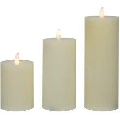 LED Flickering Flameless Pillar Candles - 8.75