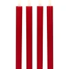 LED Flickering Flameless Taper Christmas Candles - 9.75" - Red - Set of 4