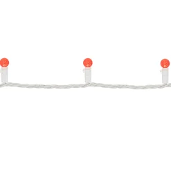 LED G12 Berry Christmas Lights - Red - 16' White Wire -50 ct