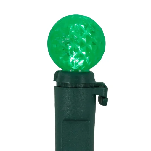 LED G12 Berry Christmas Lights - Multicolor - 16' Green Wire - 50 ct