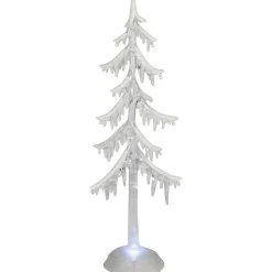 LED Lighted Acrylic Icicle Tree Christmas Decoration - 18"