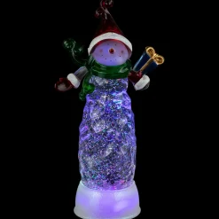 LED Lighted Acrylic Snowman Christmas Snow Globe - 11.5