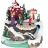 LED Lighted and Animated Christmas Scene Village Display Decoration - 7.75"