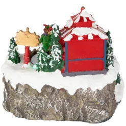 LED Lighted and Animated Christmas Scene Village Display Decoration - 7.75