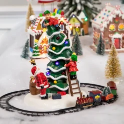 LED Lighted Animated and Musical Santa's Helpers Christmas Decoration - 12"