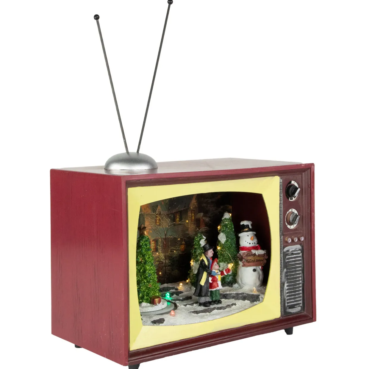 LED Lighted Animated and Musical TV Scene Christmas Display - 9.25"