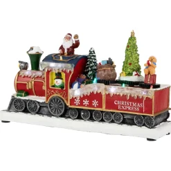 LED Lighted Animated and Musical Toy Shop Train Christmas Village Display - 12