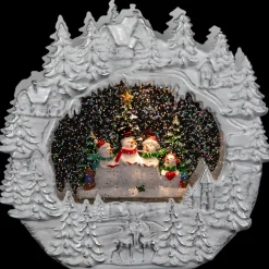LED Lighted Caroling Snowmen Christmas Snow Globe - 9.5