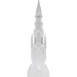 LED Lighted Castle Acrylic Christmas Decoration - 17.5"
