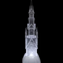 LED Lighted Castle Acrylic Christmas Decoration - 17.5