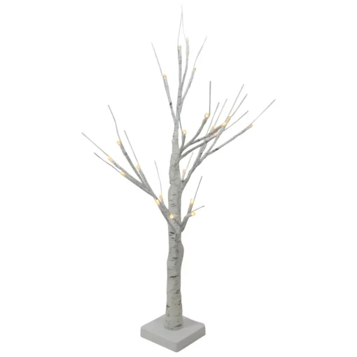 LED Lighted Christmas Twig Tree Outdoor Decoration - 24" - Warm White Lights
