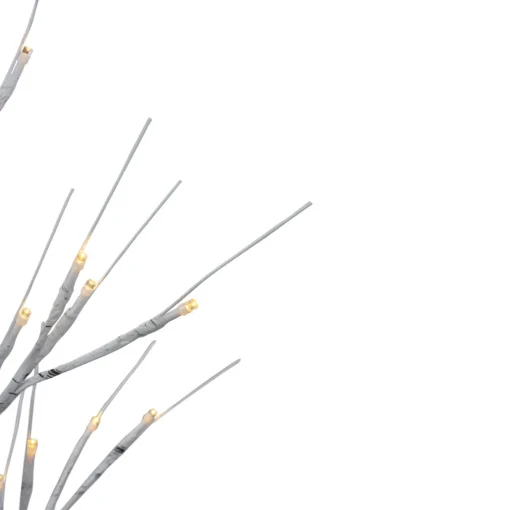 LED Lighted Christmas Twig Tree Outdoor Decoration - 24" - Warm White Lights